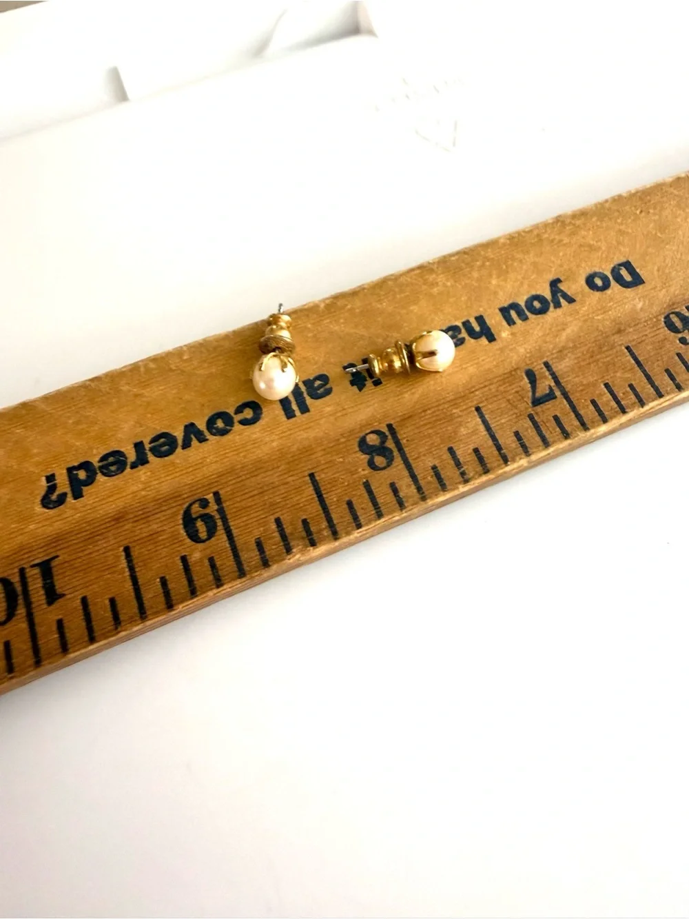 Vintage Faux Pearl Studs